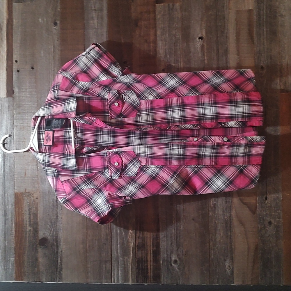 Harley Davidson plaid blouse